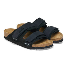 Load image into Gallery viewer, BIRKENSTOCK Uji Black Suede Leather Slide