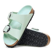 Load image into Gallery viewer, BIRKENSTOCK Arizona Big Buckle High Shine Surf Green Leather Slides