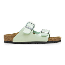Load image into Gallery viewer, BIRKENSTOCK Kids Arizona Surf Green Patent Slides