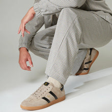 Load image into Gallery viewer, GOODSOLE Parallel Mens Sneaker in Mushroom/Black Suede