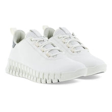 Load image into Gallery viewer, Ecco Gruuv Flexible Sole White Ladies Leather Sneaker
