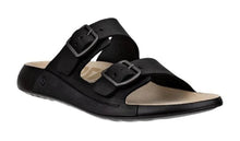 Load image into Gallery viewer, ECCO Cozmo Black Mens Buckle Leather Sandal
