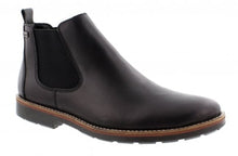 Load image into Gallery viewer, RIEKER Mens Leather Pull on Chelsea Boot in Black | Soul 2 Sole Shoes