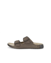 Load image into Gallery viewer, ECCO Cozmo Smokey Olive Mens Buckle Leather Sandal