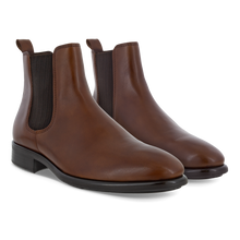 Load image into Gallery viewer, ECCO Citytray Cognac Chelsea Leather Mens Pull On Boot