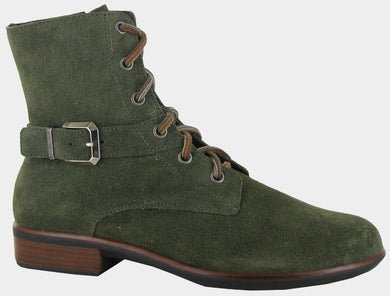 NAOT Alize Olive Suede Ladies Lace Up Boot | Soul 2 Sole Shoes