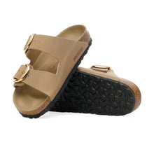 Load image into Gallery viewer, BIRKENSTOCK Arizona Big Buckle Oiled Tabacco Leather Slides