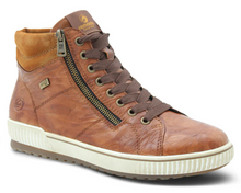 Load image into Gallery viewer, REMONTE by Rieker Lola D0772 Womens Brown Tex Leather/Suede Ankle Zip Lace Boot