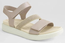 Load image into Gallery viewer, ECCO FLOWT GREY ROSE METALLIC SANDAL