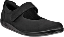 Load image into Gallery viewer, ECCO SOFT 2.0 BLACK MARY JANE LEATHER SHOE