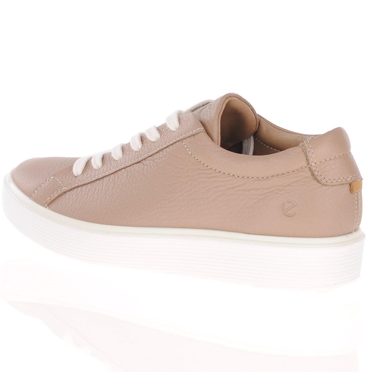 ECCO Soft 60 W Nude Ladies Leather Sneaker SOUL SOLE SHOES