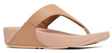 Load image into Gallery viewer, Fitflop Lulu Beige Leather Toe Post Sandal