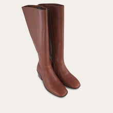 Load image into Gallery viewer, NAOT Gift Soft Chestnut Leather Ladies Tall Zip Boot