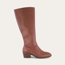 Load image into Gallery viewer, NAOT Gift Soft Chestnut Leather Ladies Tall Zip Boot