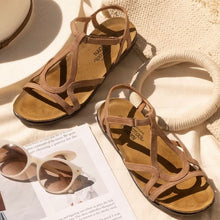 Load image into Gallery viewer, NAOT Dorith Latte Leather Ladies Sandal