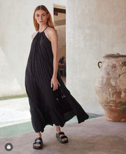 Load image into Gallery viewer, Papillio by BIRKENSTOCK Arizona Chunky Exquisite Black Smooth Leather Slides