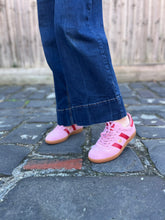 Load image into Gallery viewer, GOODSOLE Parallel Sneaker in Pink/Red Suede
