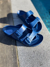 Load image into Gallery viewer, BIRKENSTOCK EVA Arizona Navy Waterproof Slides