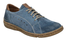 Load image into Gallery viewer, JOSEF SEIBEL Neele 67 Azur Suede Ladies Lace Up Walking Shoe