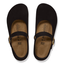 Load image into Gallery viewer, BIRKENSTOCK MANTOVA BLACK SUEDE LEATHER SHOE