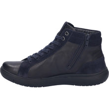 Load image into Gallery viewer, JOSEF SEIBEL Megan 53 Black Leather Ladies Zip Lace Boot