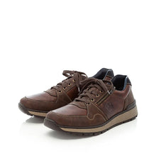 Load image into Gallery viewer, Rieker John B9011 Brown Multi Leather Mens Lace/Zip Shoe