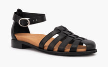 Load image into Gallery viewer, SILVER LINING Betsy closed toe sandal in black