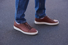 Load image into Gallery viewer, ECCO SOFT 7 Cognac Mens Leather Sneaker