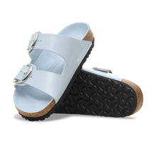 Load image into Gallery viewer, BIRKENSTOCK Arizona Big Buckle High Shine Baby Blue Leather Slides