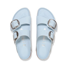 Load image into Gallery viewer, BIRKENSTOCK Arizona Big Buckle High Shine Baby Blue Leather Slides