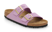Load image into Gallery viewer, BIRKENSTOCK Arizona Crocus Nubuck Leather Slides