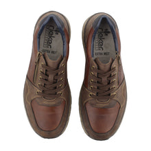 Load image into Gallery viewer, Rieker John B9011 Brown Multi Leather Mens Lace/Zip Shoe