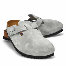 Load image into Gallery viewer, BIRKENSTOCK Boston Pure Sage Suede with Softbed