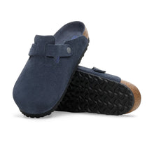 Load image into Gallery viewer, BIRKENSTOCK SFB Boston New Navy Tonal Footbed Suede