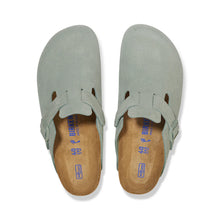 Load image into Gallery viewer, BIRKENSTOCK Boston Pure Sage Suede with Softbed