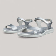 Load image into Gallery viewer, ECCO Cruise II Pure Silver Foil Womens Sandal