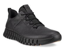 Load image into Gallery viewer, ECCO Gruuv Mens Black Leather Sneaker