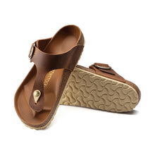 Load image into Gallery viewer, BIRKENSTOCK Gizeh Big Buckle Cognac Oiled Leather Ladies Thong