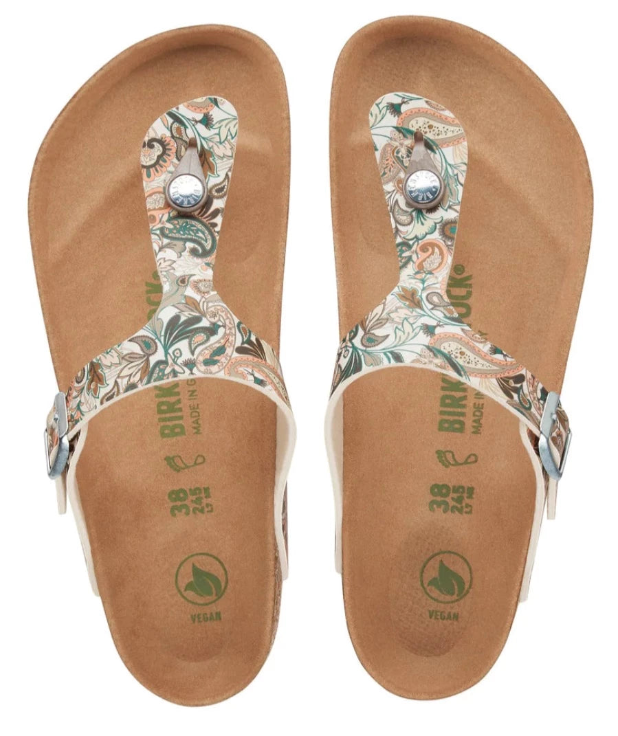 BIRKENSTOCK Gizeh Vegan Paisley Light Rose Birko Flor Ladies Thong
