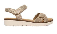 Load image into Gallery viewer, REMONTE by Rieker Eleanor Leopard Metallic Adjustable Ladies Leather Sandal (D2049)