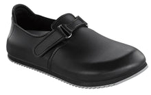 Load image into Gallery viewer, BIRKENSTOCK LINZ SUPERGRIP BLACK SMOOT LEATHER SHOES