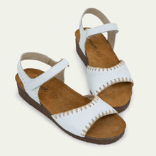 Load image into Gallery viewer, NAOT Luna Soft White Leather Ladies Sandal