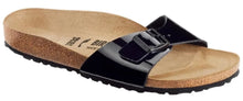 Load image into Gallery viewer, BIRKENSTOCK MADRID BF BLACK PATENT SLIDES