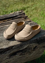 Load image into Gallery viewer, BIRKENSTOCK Naples Wrapped Taupe Suede Clog
