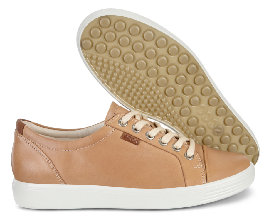 Ladies 2025 tan sneakers
