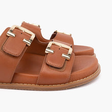Load image into Gallery viewer, SILVER LINING Farina Leather Sandal in Tan