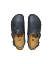 Load image into Gallery viewer, BIRKENSTOCK Tokio Pro Black PU Coated Oiled Leather Clog