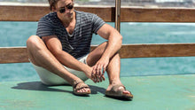 Load image into Gallery viewer, BIRKENSTOCK Arizona Tabacco Brown Oiled Leather Slides