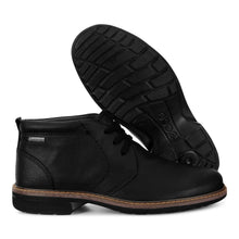 Load image into Gallery viewer, ECCO Turn Black Leather Mens Lace Up Boot