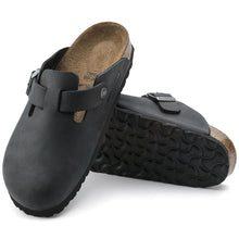 Load image into Gallery viewer, BIRKENSTOCK Boston Oiled Black Leather Clog